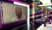 © Channel Four Richard Branson im Interview mit Jon Snow